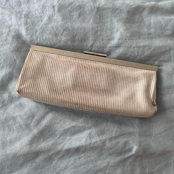 Calvin Klein Silver Evening Clutch Bag - Picture 3 of 7
